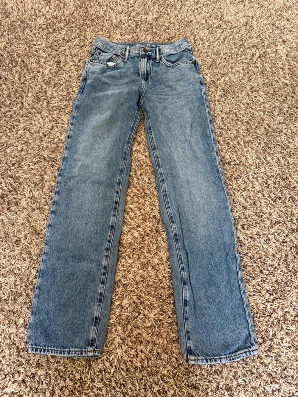 GAP Boys Straight-Leg Jeans in Light Blue Wash